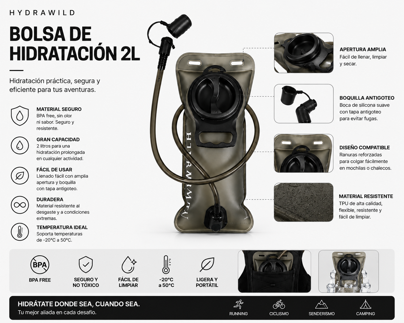 Mochila táctica Hydrawild®
